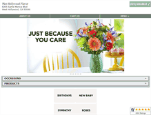 Tablet Screenshot of losangelesflorist.net